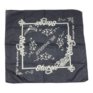 1985 Sturgis Motorcycle Rally Vintage Bandana For Bikers Only